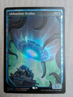 MAGIC THE GATHERING ABHORRENT OCULUS FOIL STORE CHAMPIONSHIP PROMO TEXTLESS - Image 1
