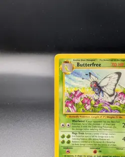 Butterfree 34/130 - Base Set 2 Regular - Vintage Pokemon TCG WOTC - LP/MP - Image 2