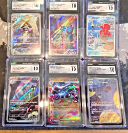 G)🔥6 x CGC 10 Lot Japanese Pokemon Mega Charizard Bronzor Orbeetle Toedscruel - Image 1
