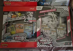 Pokemon TCG Scarlet & Violet Black & White Bolt Flare Binder Poster Box LOT OF 2 - Image 2