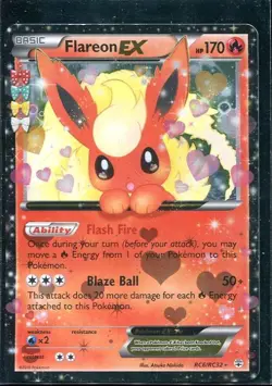 Flareon EX Pokemon Generations Radiant Collection RC6/RC32 ULTRA RARE CREASED - Image 1