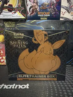 Pokemon TCG Shining Fates Elite Trainer Box Eevee English ETB - Image 1