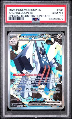 PSA 10 Archaludon ex 241/191 Pokemon Surging Sparks Special Illustration Rare - Image 1