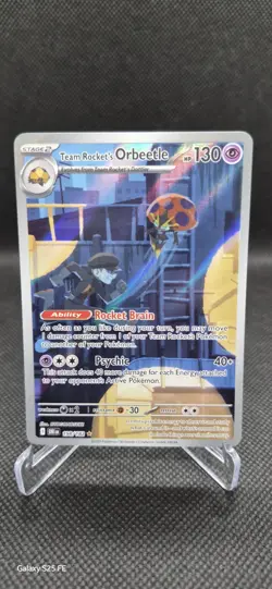 Pokemon TCG Team Rockets Orbeetle Destined Rivals 198/182 Illustration Rare - Image 1