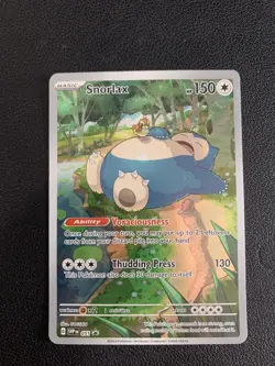2023 Pokemon 151 Snorlax SVP 051 Black Star Promo Illustration Rare Holo LP-HP - Image 1