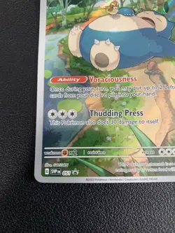 2023 Pokemon 151 Snorlax SVP 051 Black Star Promo Illustration Rare Holo LP-HP - Image 5