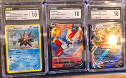 F)🔥6 CGC 10 Lot English Pokemon Persian Darmanitan Sqawkabilly Lucario Starmie - Image 2