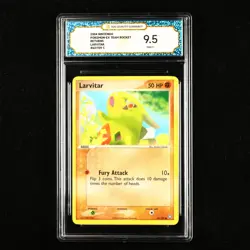 TQG 9.5 MINT+ 2004 Pokemon ENG Larvitar 62/109 C - Image 1