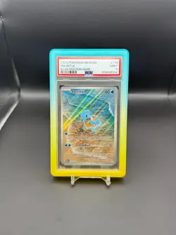 Pokemon Squirtle 170/165 Scarlet & Violet 151 Illustration Rare IR Holo PSA 9 - Image 1