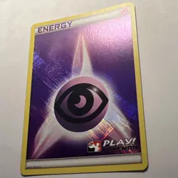 Play Pokemon! 2011 - Psychic Energy - League Stamped Crosshatch Holo! - LP/NM - Image 2