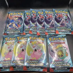 Pokemon TCG Scarlet & Violet ~ Journey Together ~ Booster Pack Lot Sealed (10) - Image 1