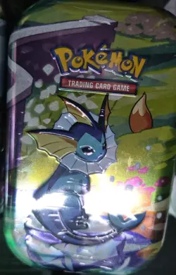 Pokemon SV8.5 Prismatic Evolutions Sealed Mini Tin - Vaporeon - Image 1