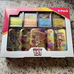 Pokemon TCG Scarlet & Violet 151 5-Pack Mini Tins Costco Bundle - Image 1