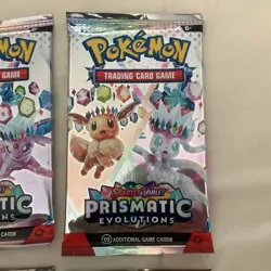Lot (4) Pokemon TCG Prismatic Evolutions Booster Packs PACK ART SET - NEW/SEALED - Image 2