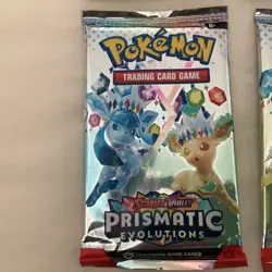 Lot (4) Pokemon TCG Prismatic Evolutions Booster Packs PACK ART SET - NEW/SEALED - Image 4
