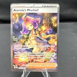 Pokemon tcg Acerola's Mischief Mega Evolution special illustration rare 183/132 - Image 1