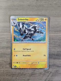 Pokemon TCG Zebstrika SVP201 Cosmos Holo Black Star Promo NM - Image 1