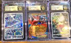 D)🔥6 x CGC PRISTINE 10 Lot Japanese Pokemon Lucario Roserade Vanillite Cinccino - Image 2