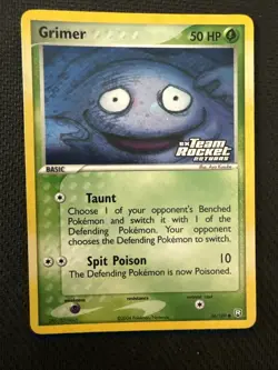 Pokemon TCG Grimer 56/109 Ex Team Rocket Returns Stamped Up!!! - Image 1