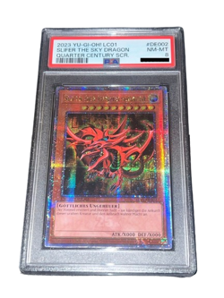 Yu-Gi-Oh! Slifer Der Himmelsdrache - PSA 8 - LC01 Quarter Century Secret Rare - Image 2