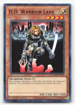 Yugioh D.D. Warrior Lady MAGO-EN110 Rare 1st Edition NM - Image 1