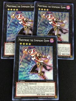 YUGIOH MAESTROKE THE SMPHONY DJINN YS12-EN043 1ST SUPER X3(MP) - Image 1