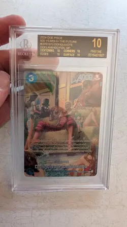 BGS 10 BLACK LABEL One Piece Donquixote Doflamingo Op01-73 Sp Alt Art POP 28 - Image 1