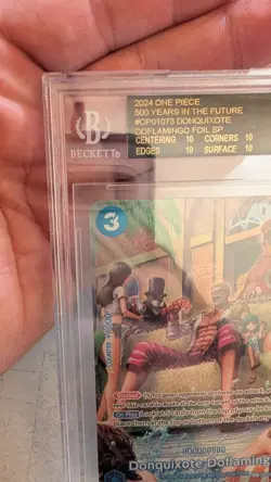 BGS 10 BLACK LABEL One Piece Donquixote Doflamingo Op01-73 Sp Alt Art POP 28 - Image 3