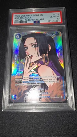 One Piece Boa Hancock SP Alt Art OP01-078 Kingdoms of Intrigue PSA 10 | ENGLISH - Image 1