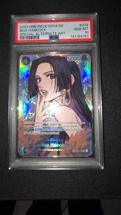 One Piece Boa Hancock SP Alt Art OP01-078 Kingdoms of Intrigue PSA 10 | ENGLISH - Image 3