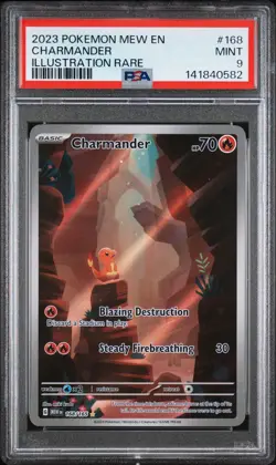 Charmander 168/165 PSA 9 151 Illustration Rare IR Pokemon Card Game - Image 1
