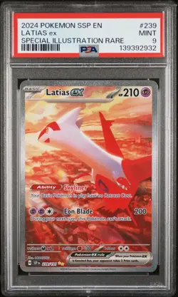 Latias Ex 239/191 PSA 9 Surging Sparks SIR Pokemon Card Game #2 - Image 1