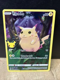 Pokemon Pikachu 005/025 Celebrations Holo Rare English Card - Image 1