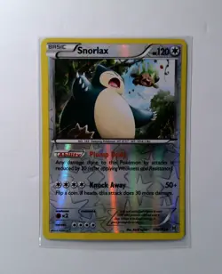 Pokemon Snorlax 118/162 Uncommon Reverse Holo Card XY Breakthrough LP/MP - Image 1