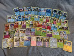 POKEMON CARDS JOB LOT - HOLO AND REVERSE HOLO - OVER 200+ CARDS - NINTENDO - - Image 1