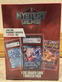Mystery Gems Pokemon CGC Graded Card & Booster Pack Box 2025 - Image 1