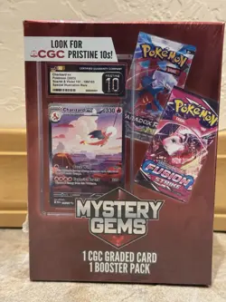 Mystery Gems Pokemon CGC Graded Card & Booster Pack Box 2025 - Image 2
