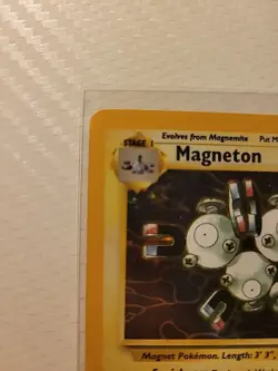 Magneton Pokemon TCG Fossil Set Holo Rare Card 11/62 Vintage LP 1999 - Image 2