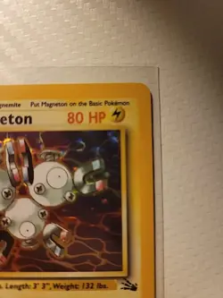Magneton Pokemon TCG Fossil Set Holo Rare Card 11/62 Vintage LP 1999 - Image 3