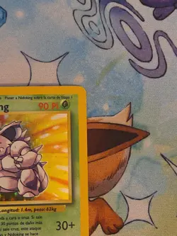 Pokemon TCG Nidoking Base Set Holo Rare Card 11/102 Spanish Edition - Image 3