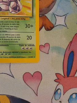 Pokemon TCG Nidoking Base Set Holo Rare Card 11/102 Spanish Edition - Image 4