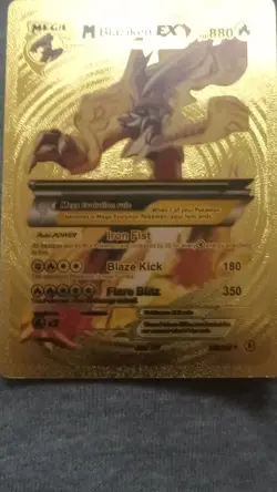 Pokemon M Blaziken EX Full Art Foil Mega 880 HP Beast Card Pokemon TCG - Image 1