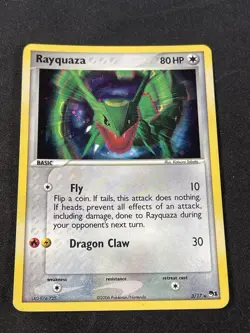 Pokemon TCG Rayquaza Holo Rare Card 3/17 Pop Series 1 Promos - Image 1