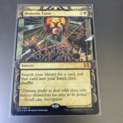 Demonic Tutor Strixhaven: Mystical Archives Foil Etched NM Pack Fresh - Image 1