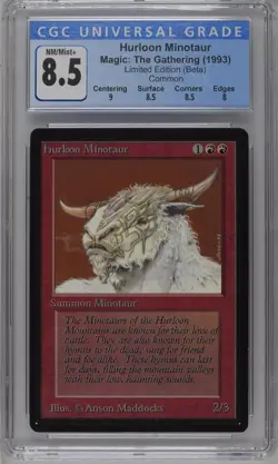 HURLOON MINOTAUR Beta C CGC 8.5 MTG [Nostalgium] - Image 1