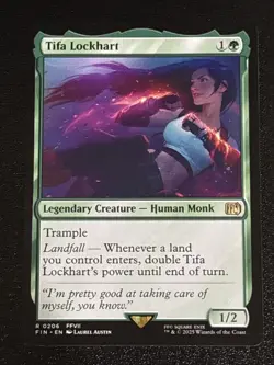 MTG Final Fantasy Tifa Lockhart 0206 NM Rare - Image 1