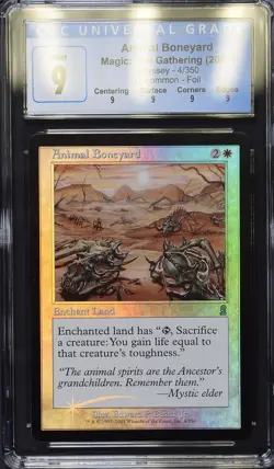 ANIMAL BONEYARD Odyssey Foil U CGC 9 Q MTG [Nostalgium] - Image 1