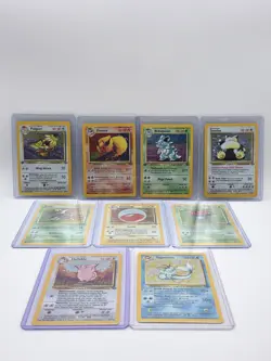 9x Vintage Pokemon 1999 Jungle HOLO Lot - Snorlax Flareon Pidgeot - MP/HP WOTC - Image 1