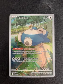 2023 Pokemon 151 Snorlax SVP 051 Black Star Promo Illustration Rare Holo NM/M - Image 1