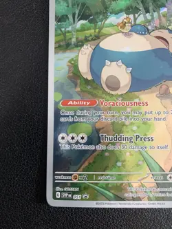 2023 Pokemon 151 Snorlax SVP 051 Black Star Promo Illustration Rare Holo NM/M - Image 4